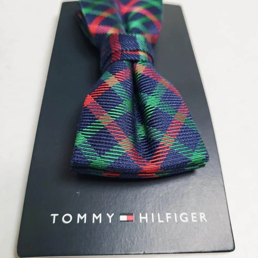 Tommy Hilfiger Kids‎ Plaid Bow Tie Preppy Neckwear Blue Red Green Adjustable NWT